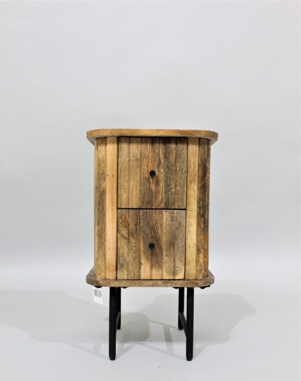 שידת צד ליד מיטה עץ מנגו מלא