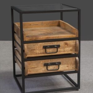 שידה 2 מגירות דגם AKITA