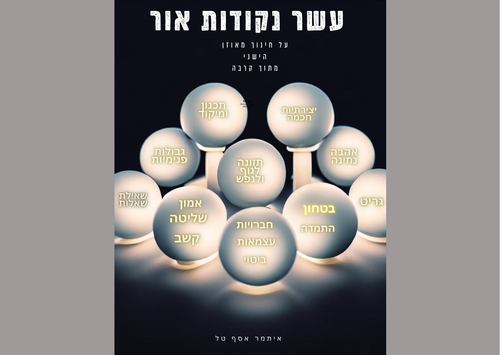 תמונת אווירה עשר נקודות אור